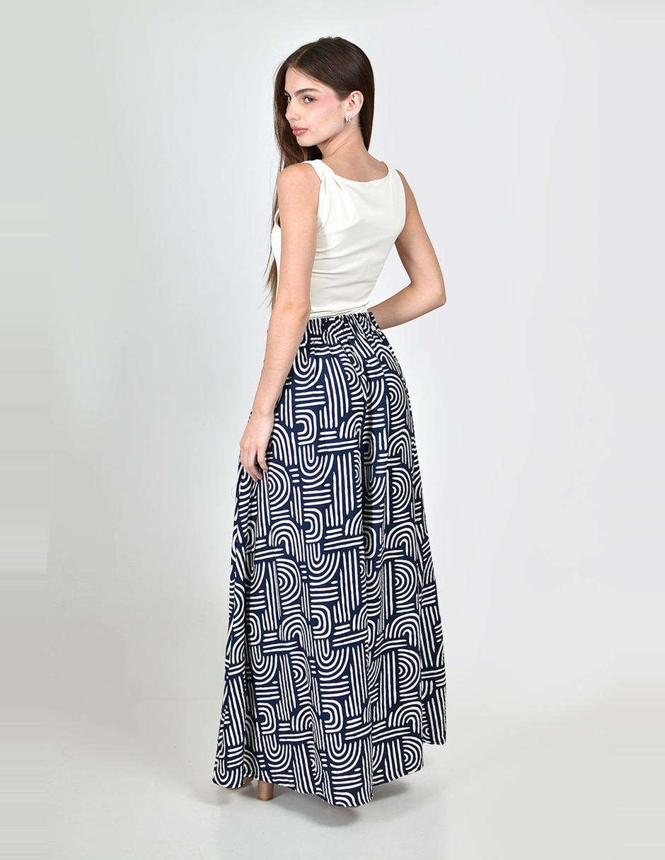 Pantalón regular roman fashion amplio para mujer