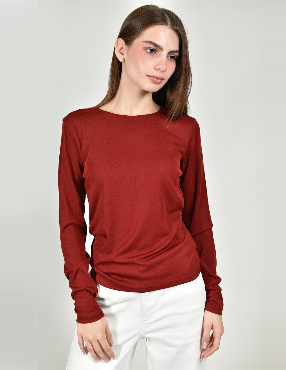 Blusa roman fashion manga larga para mujer