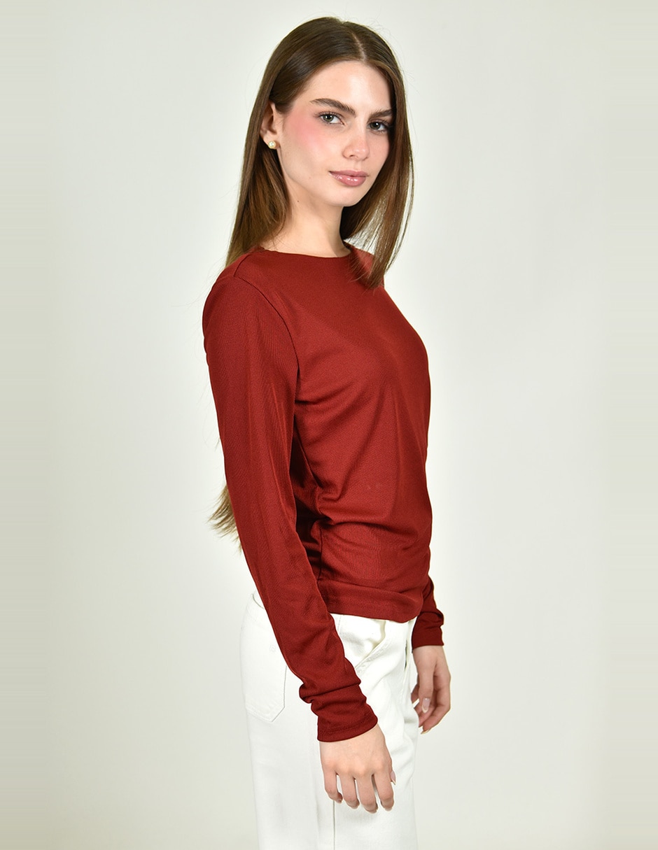 Blusa roman fashion manga larga para mujer