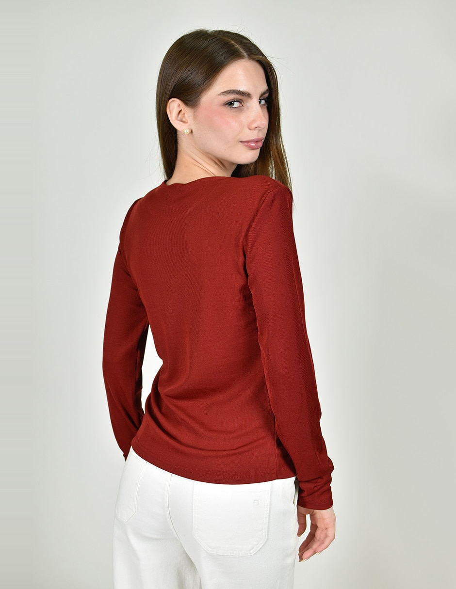 Blusa roman fashion manga larga para mujer