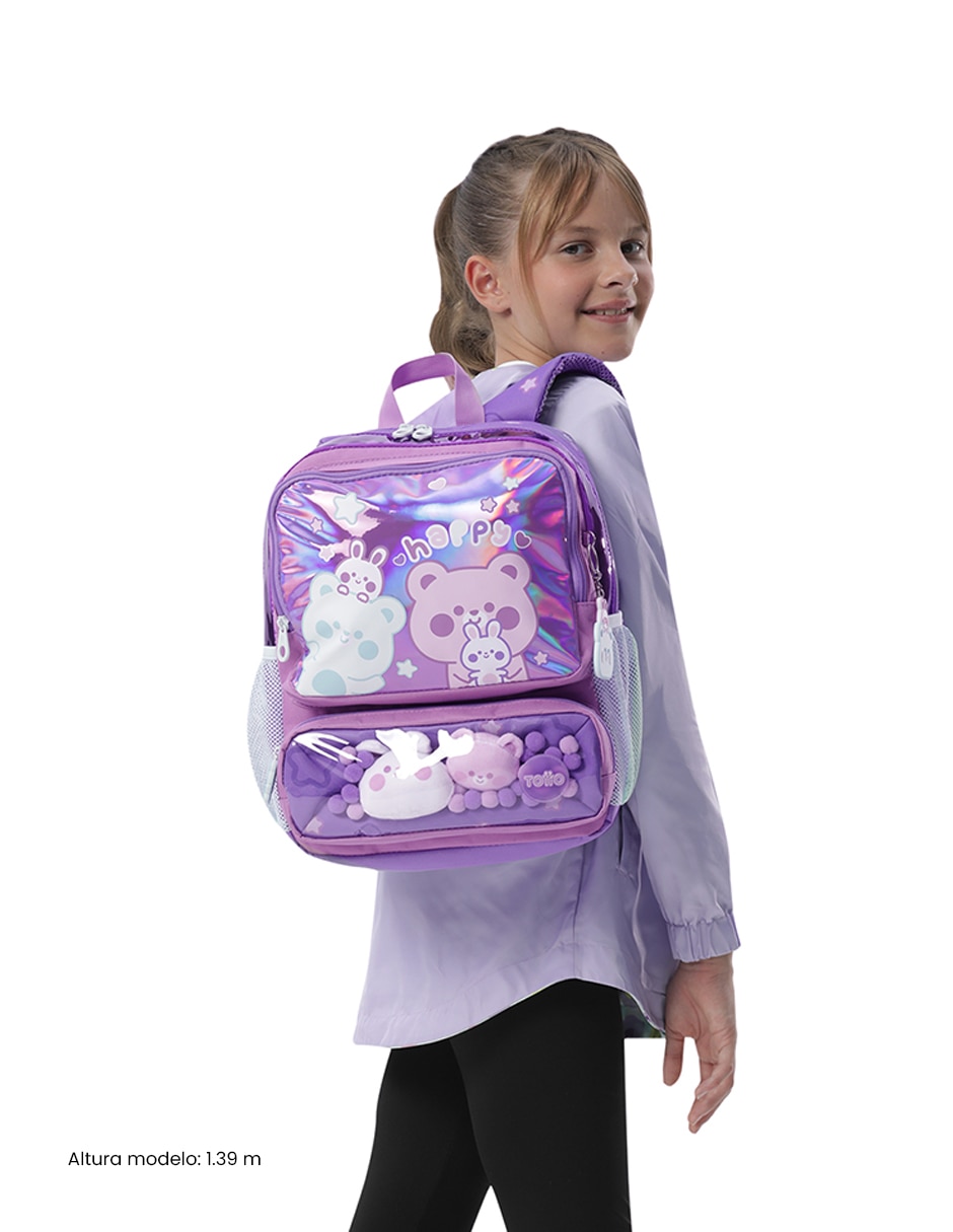 Mochila escolar Friends Party para niña 5