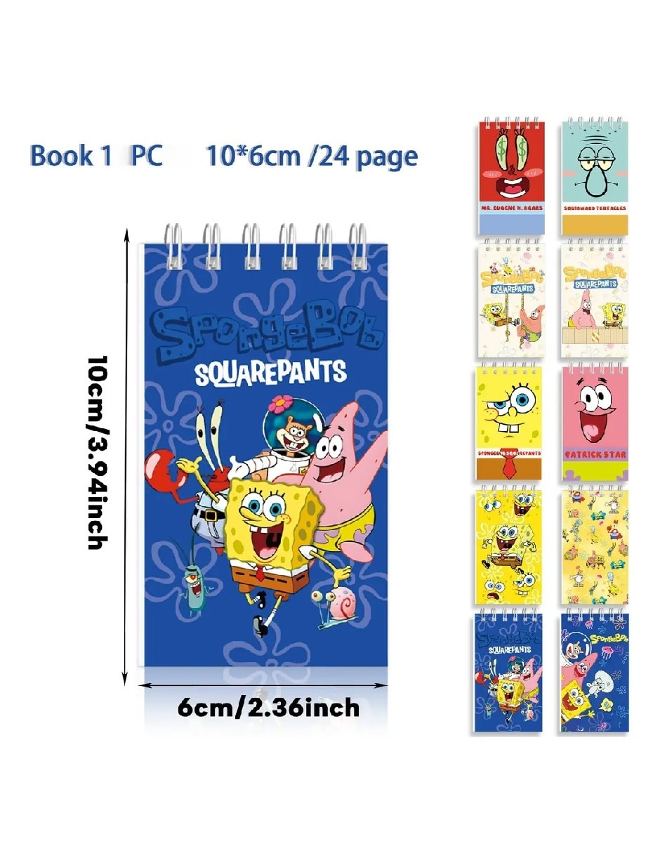 Kit de libreta Genérica Bob Esponja a rayas