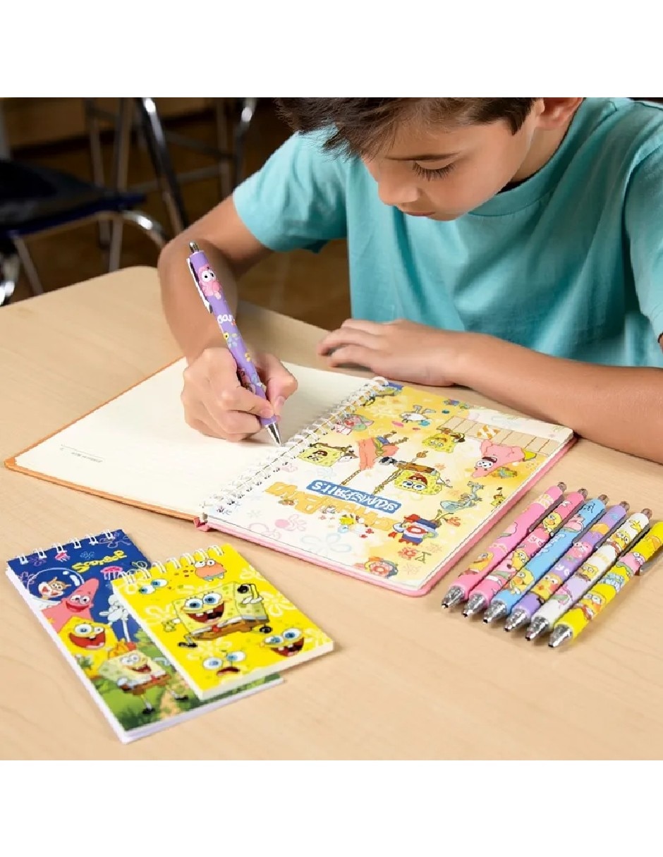 Kit de libreta Genérica Bob Esponja a rayas