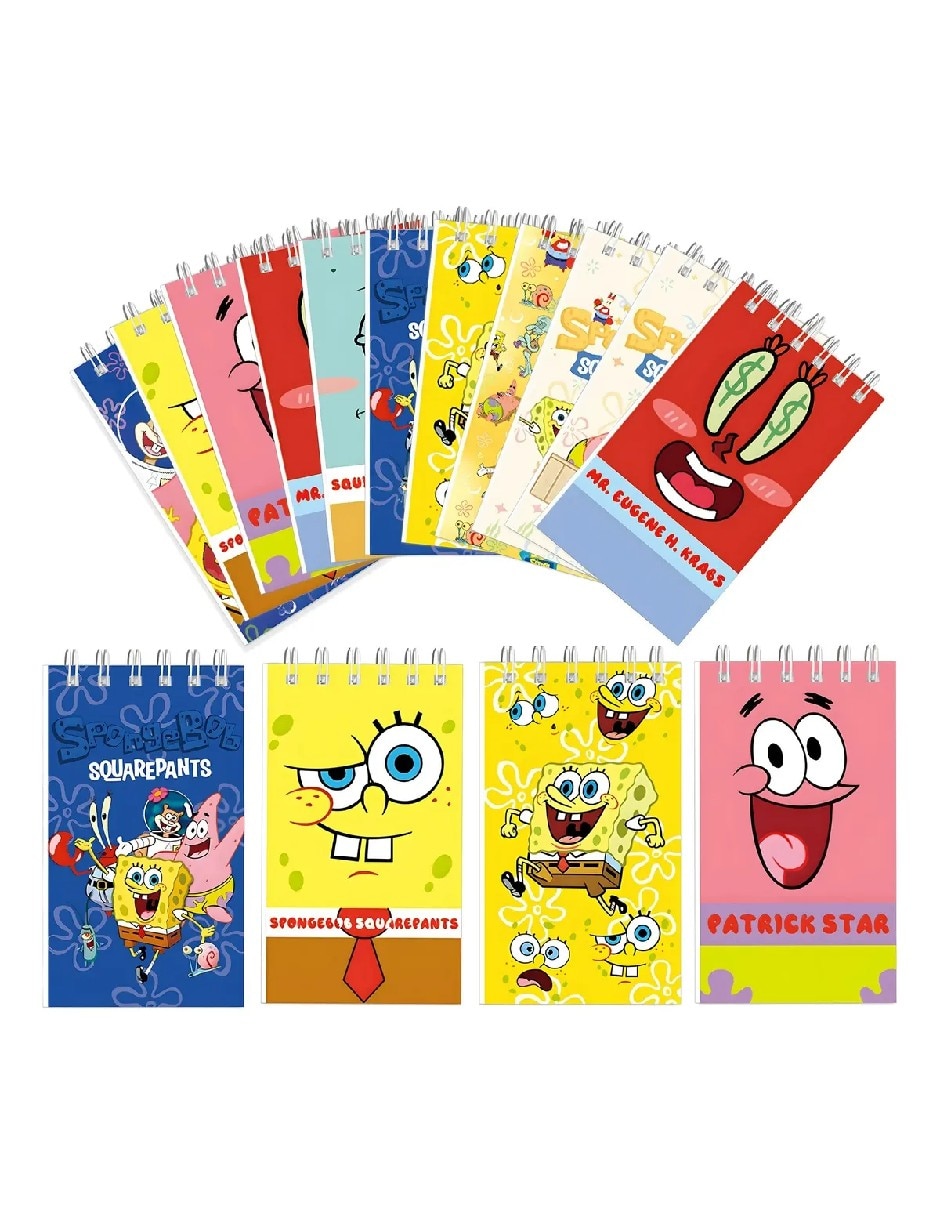 Kit de libreta Genérica Bob Esponja a rayas