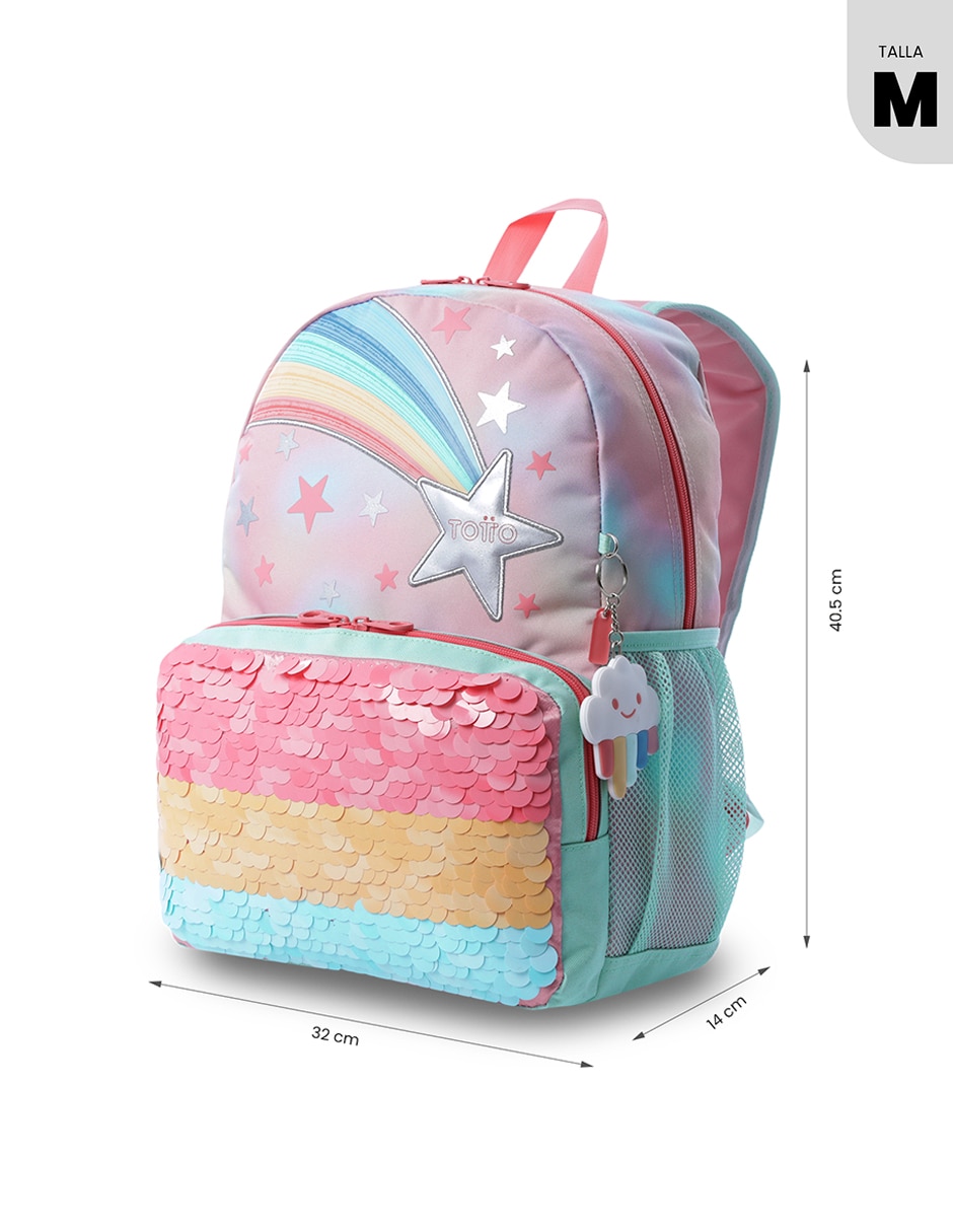 Mochila escolar Rainbow Star para niña 7