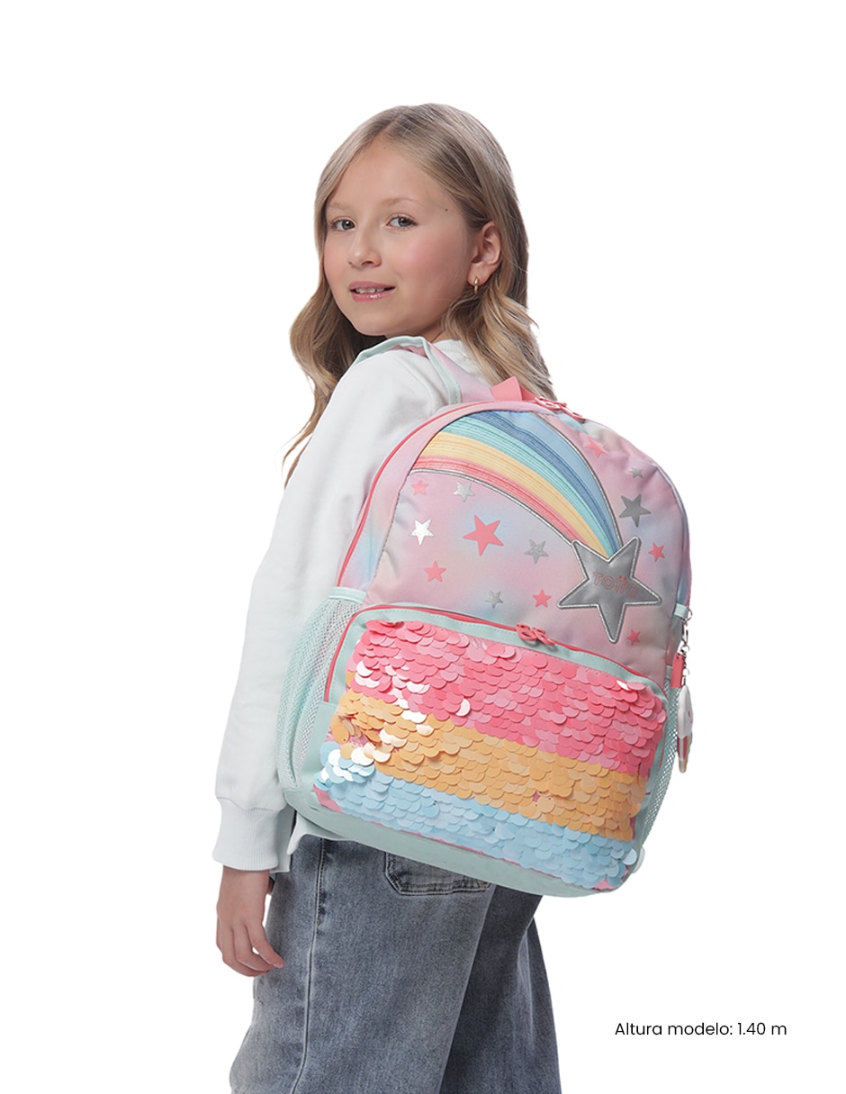 Mochila escolar Rainbow Star para niña 5