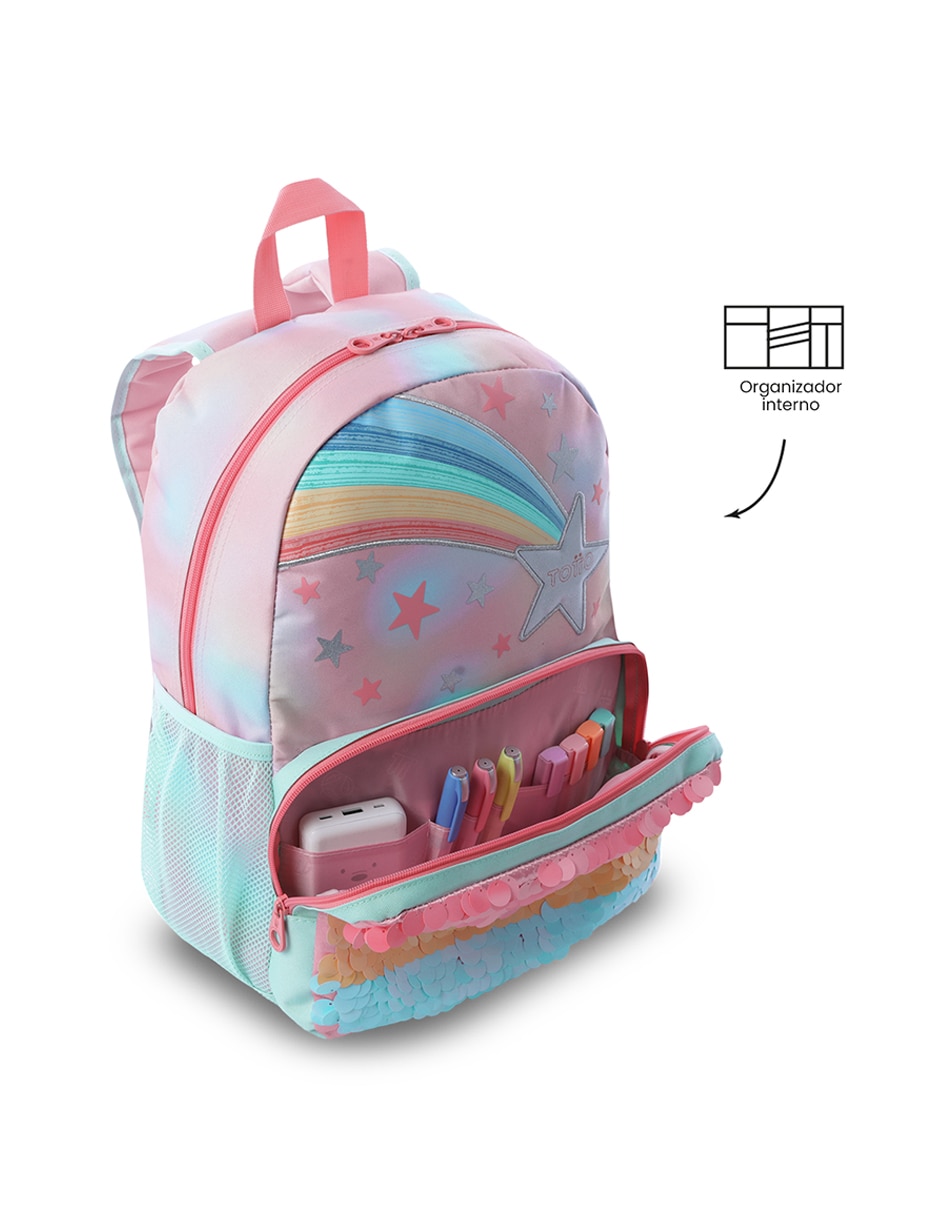 Mochila escolar Rainbow Star para niña 6