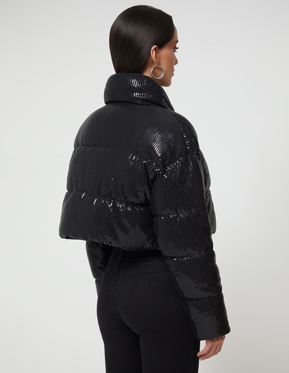 Chamarra capitonada impermeable para mujer 5