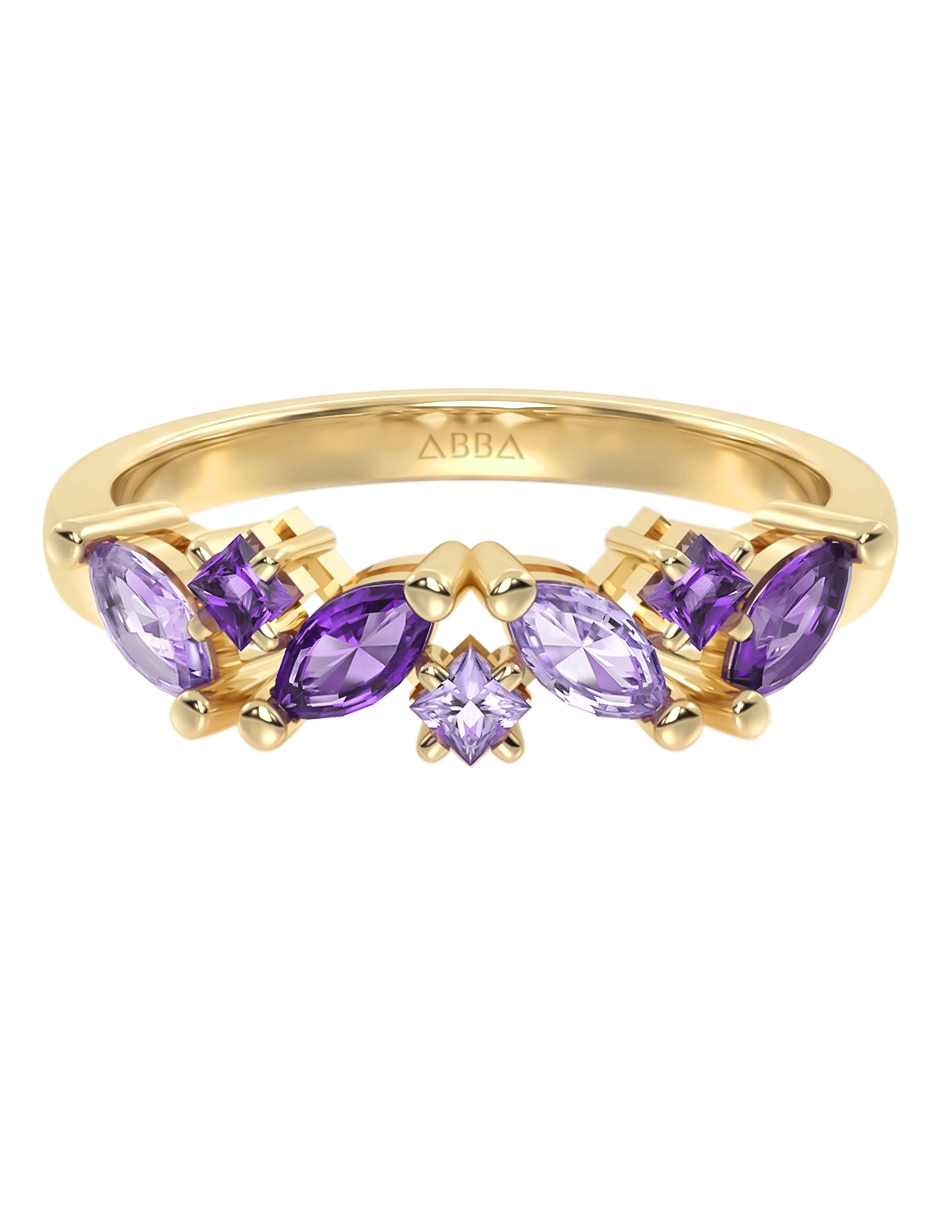 Anillo 14 K de oro zirconia brillante Anillo 14 K de oro zirconia brillante