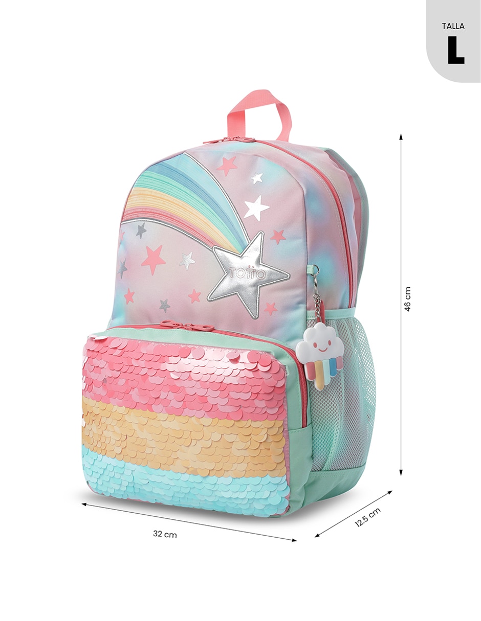 Mochila deportiva Rainbow Star para niña 7