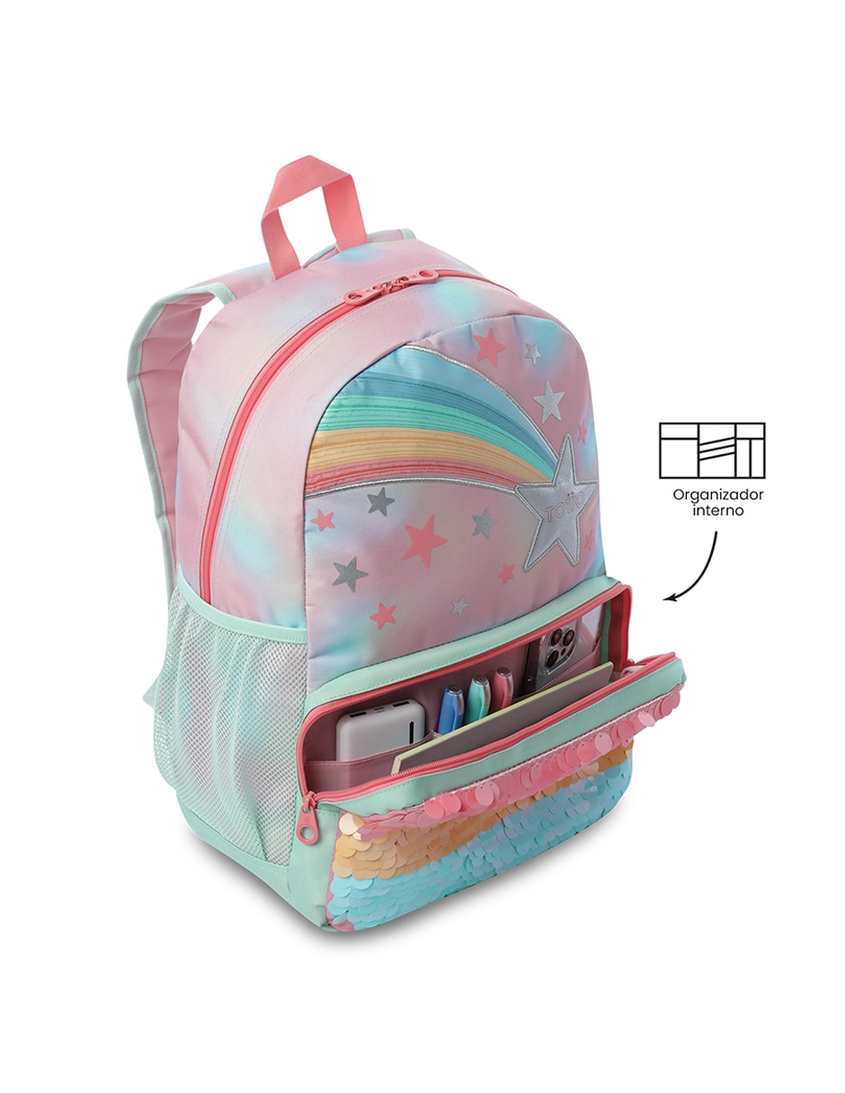 Mochila deportiva Rainbow Star para niña 6