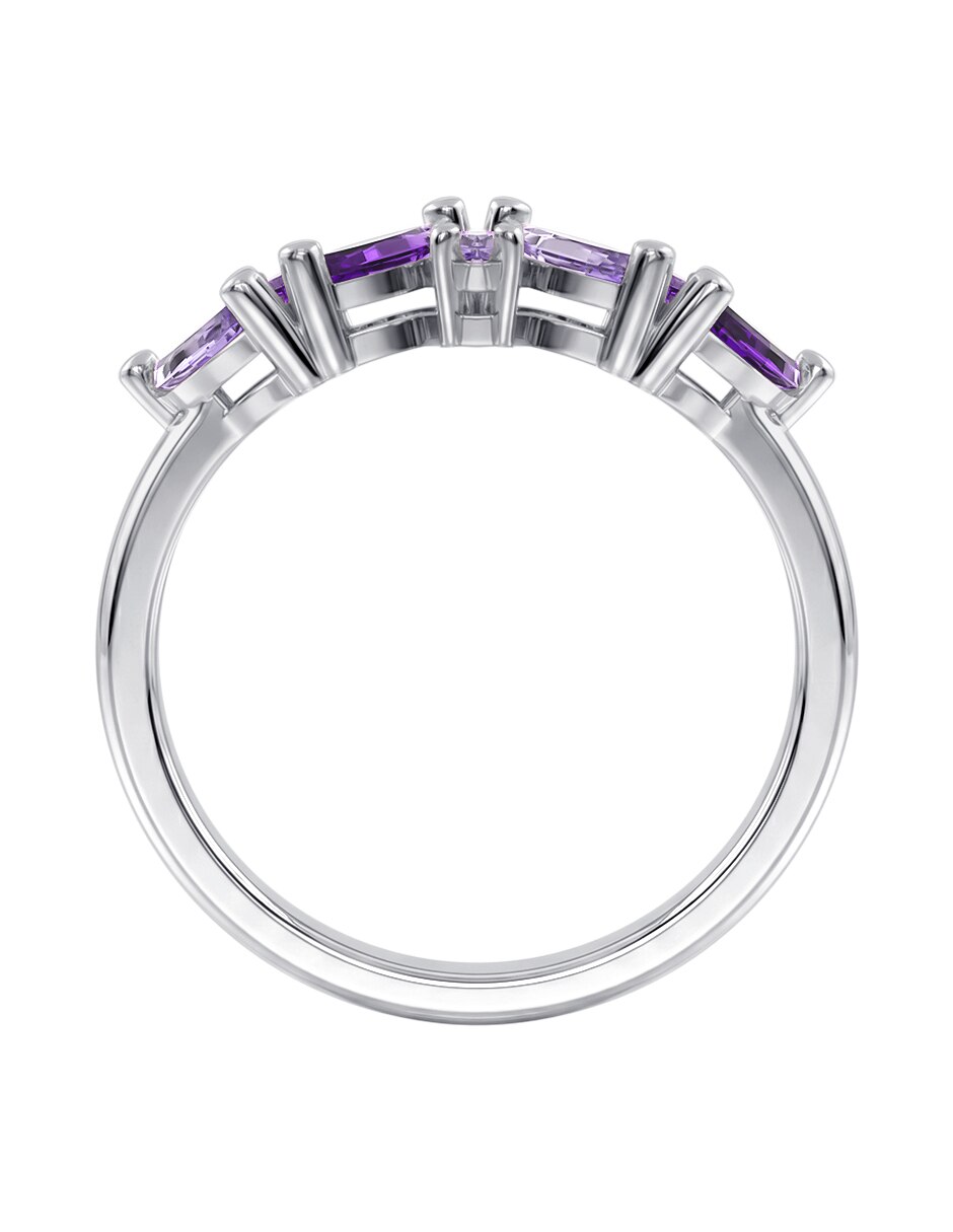 Anillo 14 K de oro zirconia brillante 2