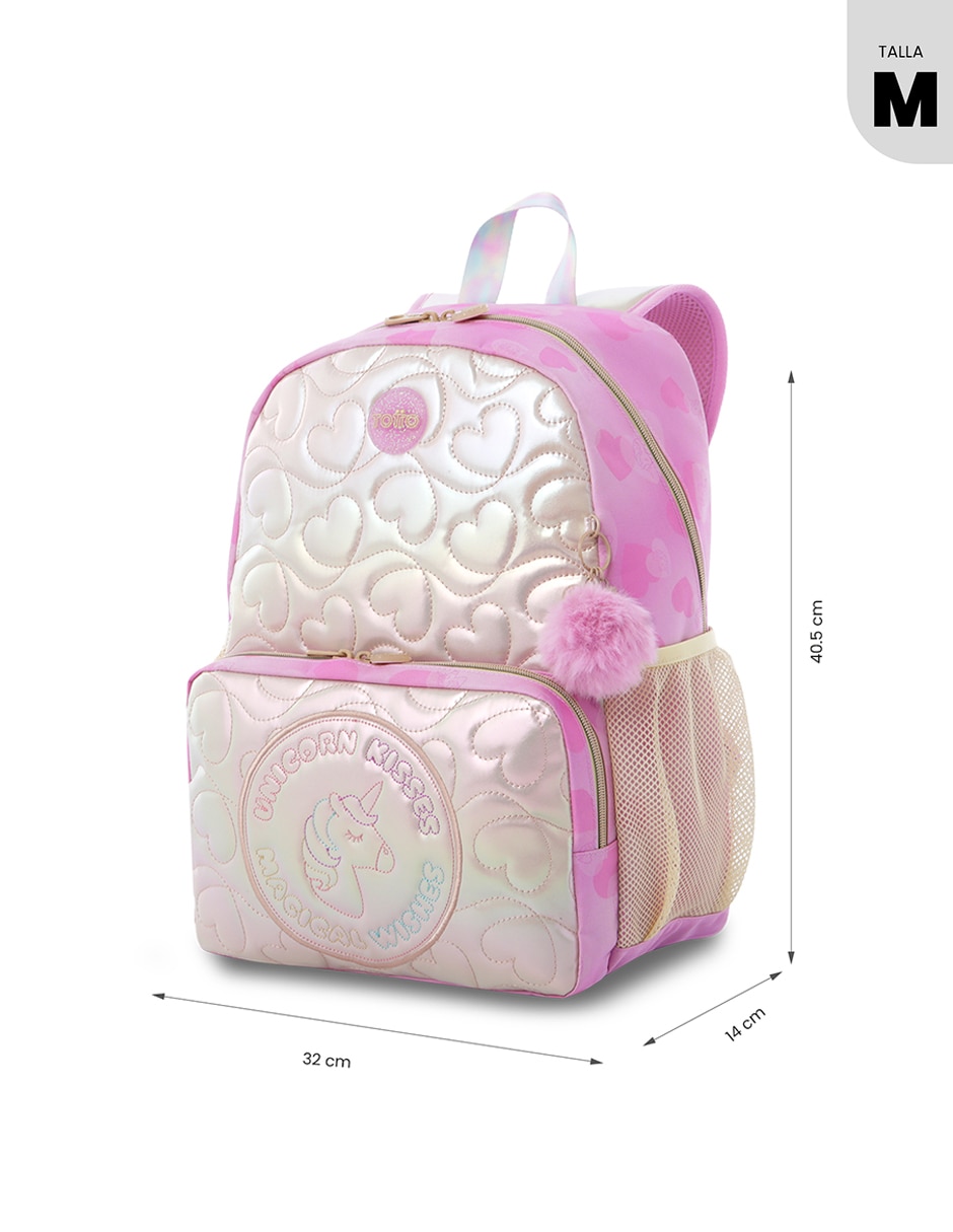 Mochila escolar Unicorn Kisses para niña 7