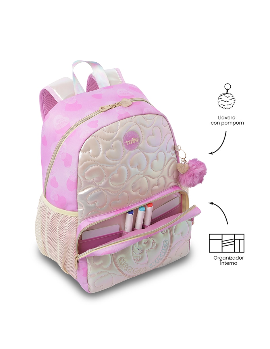 Mochila escolar Unicorn Kisses para niña 4