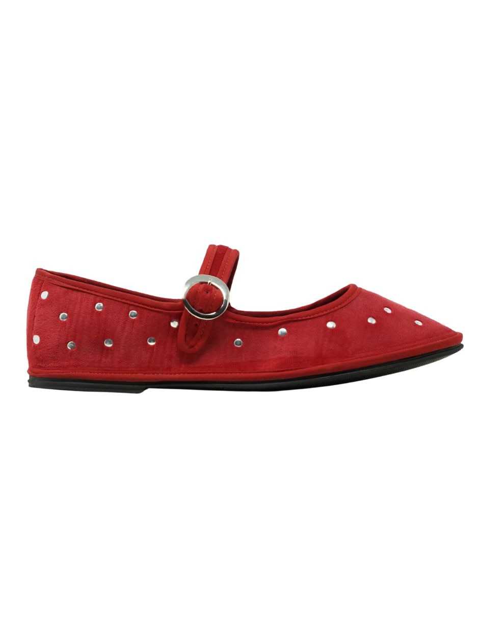 Balerina lunar terciopelo de piel para mujer 2