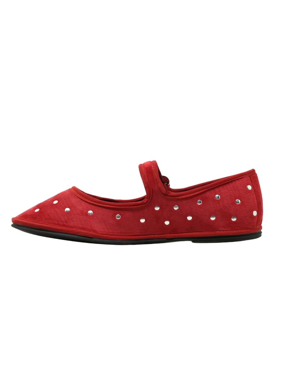 Balerina lunar terciopelo de piel para mujer 3