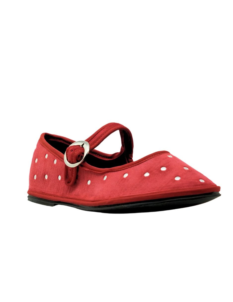 Balerina lunar terciopelo de piel para mujer 4