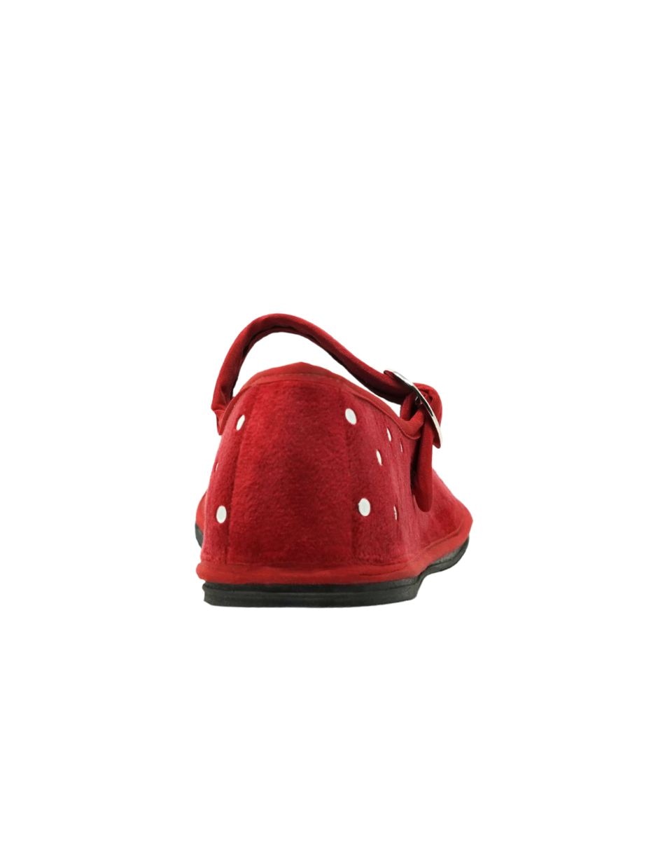 Balerina lunar terciopelo de piel para mujer 6