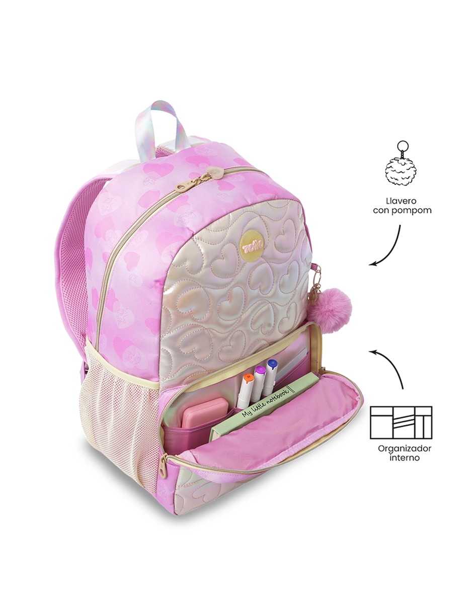 Mochila escolar Unicorn Kisses para niña 6