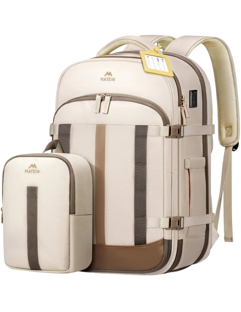 Set mochila con portalaptop impermeable para mujer
