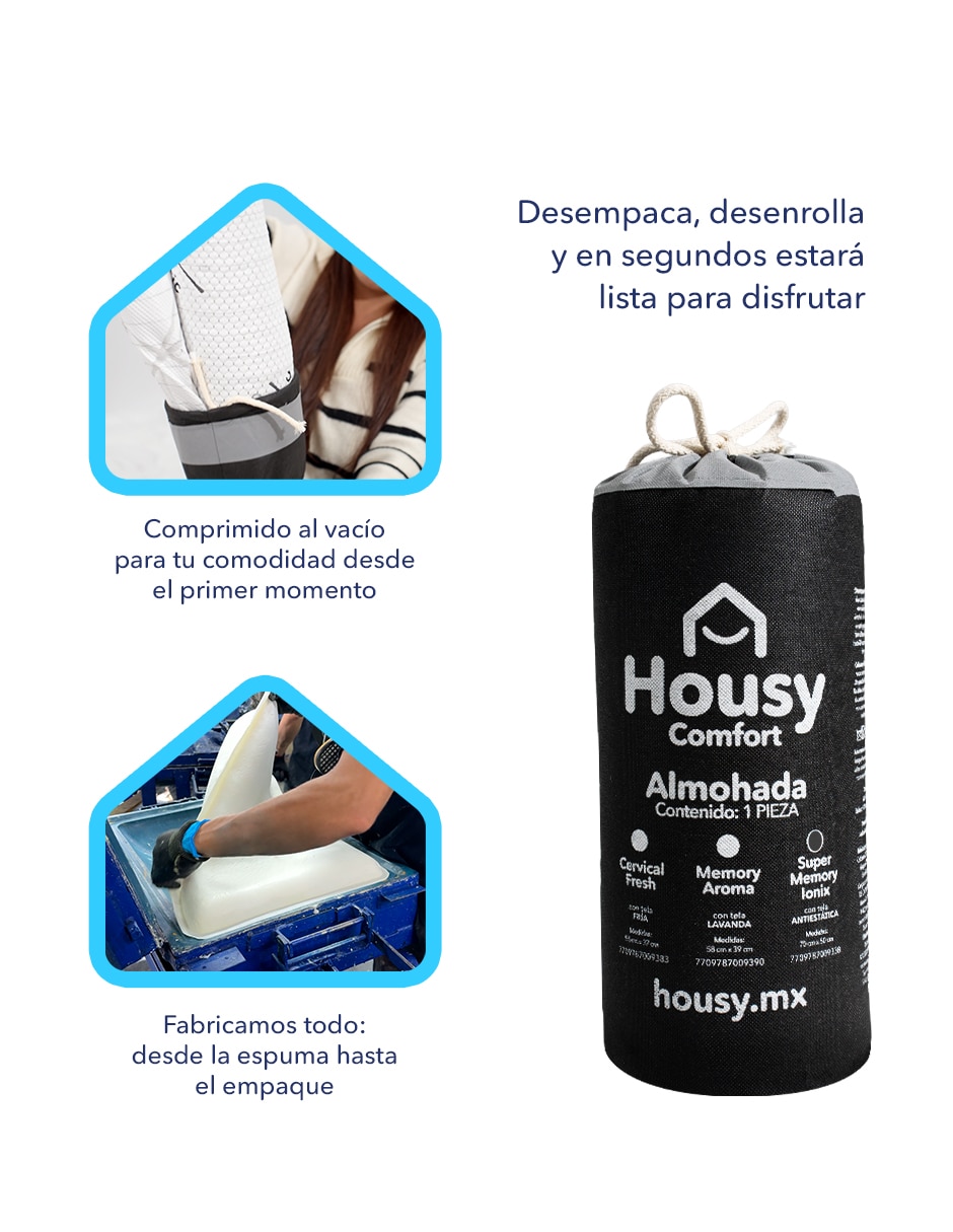 Almohada Super Memory Ionix firmeza Medio 5