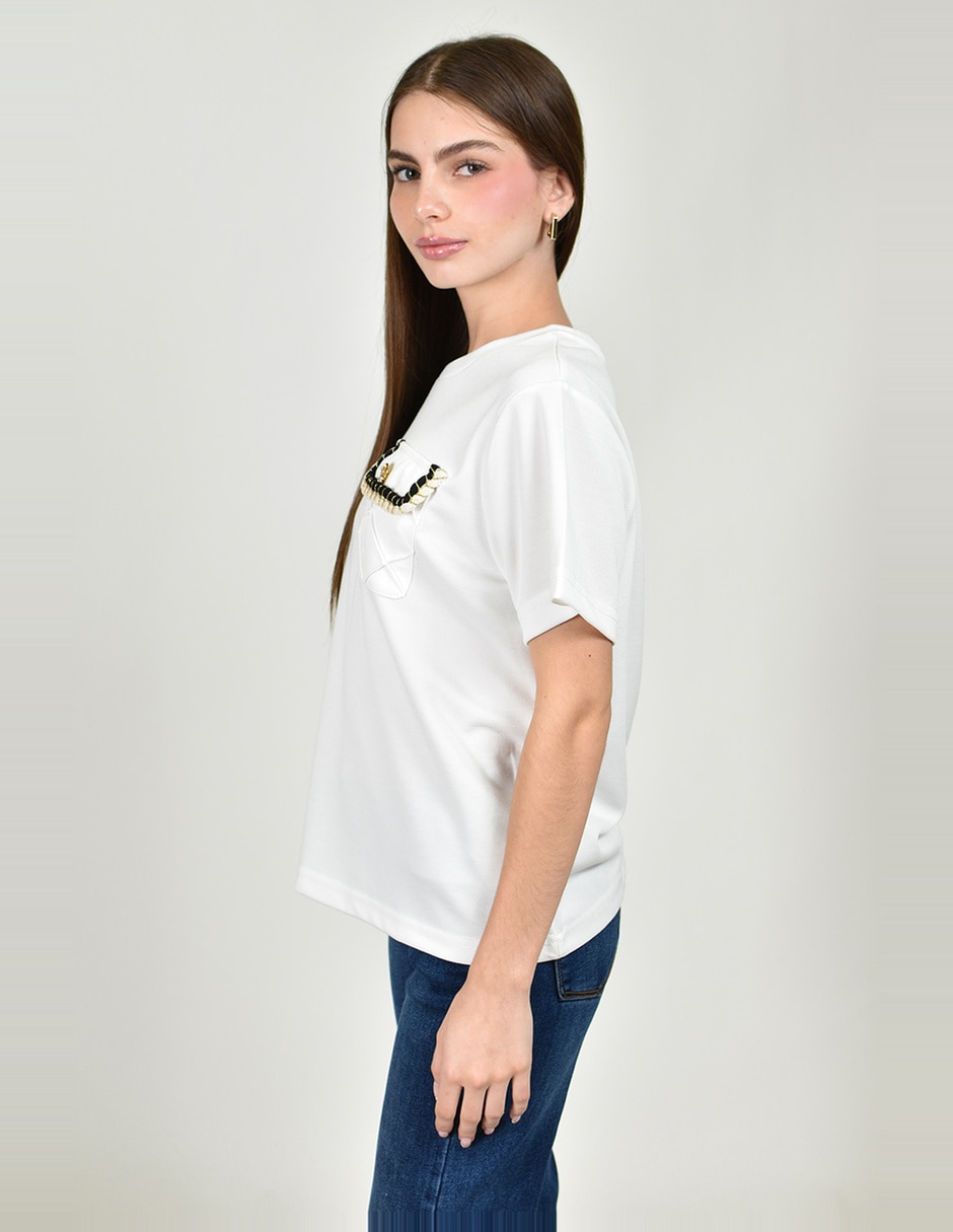Blusa manga corta para mujer 2