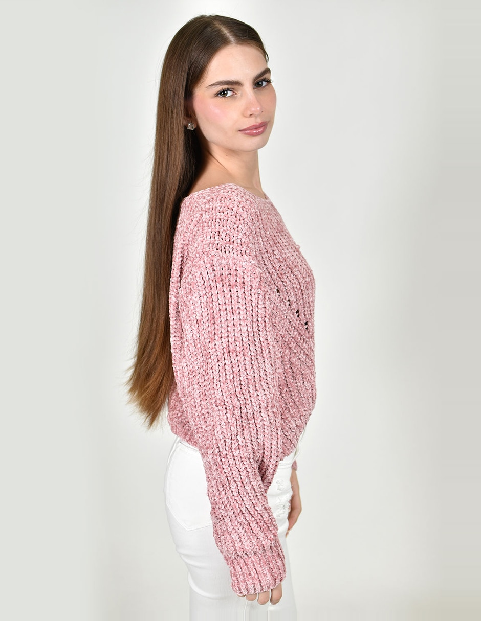 Suéter cuello v para mujer 2