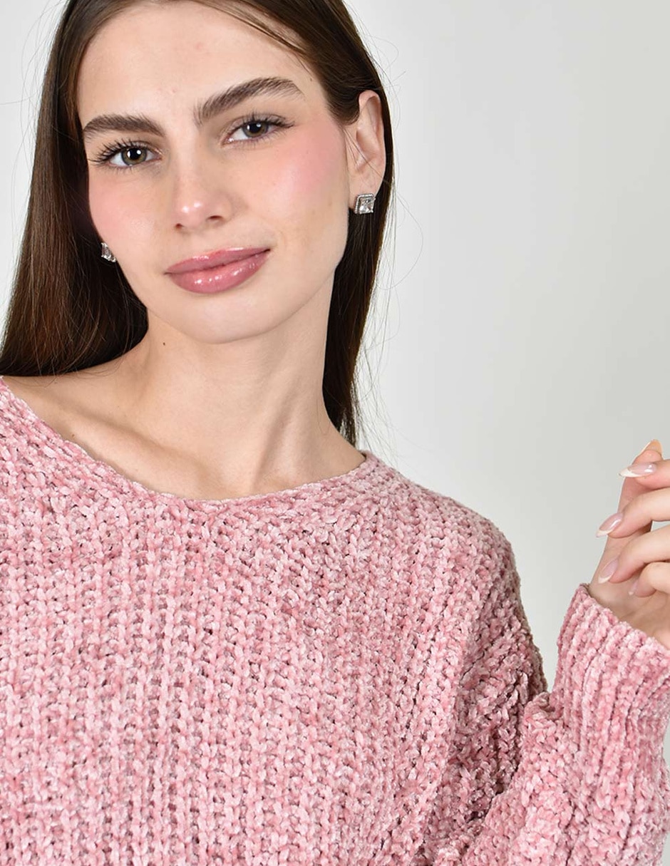 Suéter cuello v para mujer 3