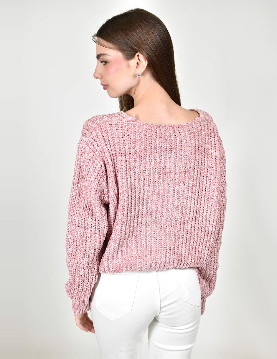 Suéter cuello v para mujer 5
