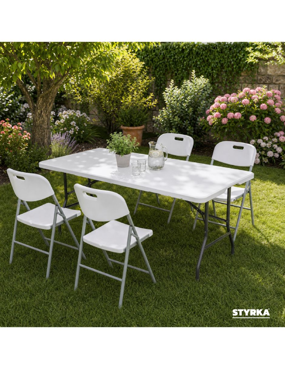 Mesa con sillas plegable Styrka