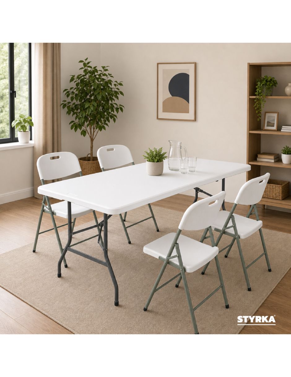 Mesa con sillas plegable Styrka