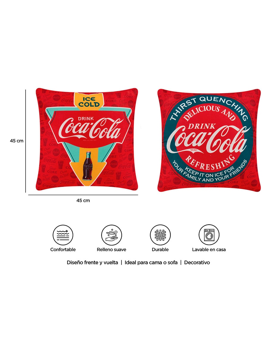 Cojín decorativo Providencia Reversible Ice Coca-Cola