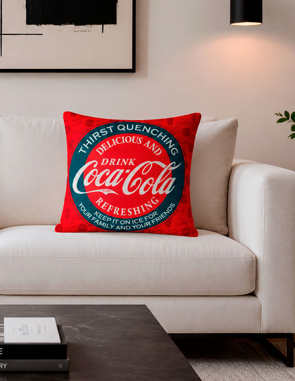 Cojín decorativo Providencia Reversible Ice Coca-Cola