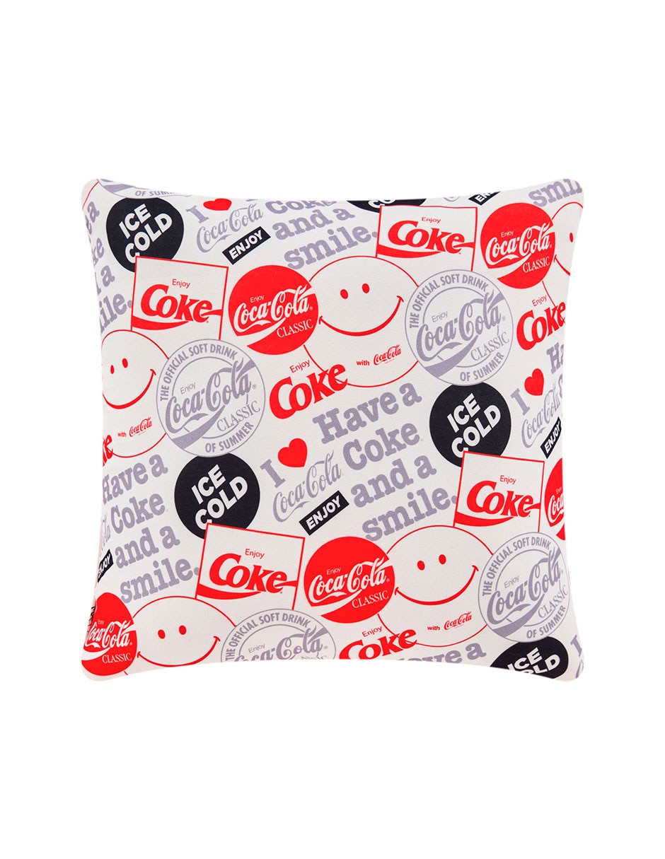Cojín decorativo Providencia Reversible Love Coca-Cola