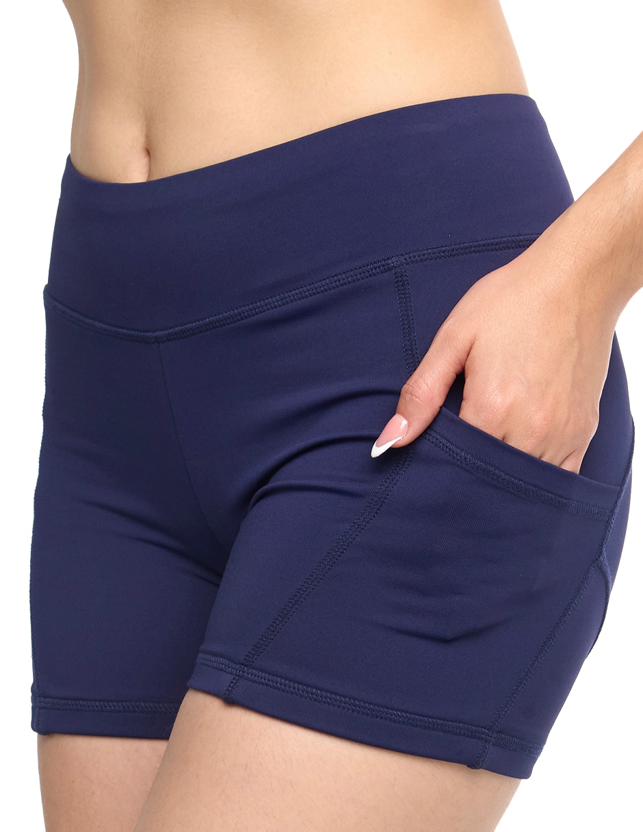 Shorty bikini (si aplica) estampado Liso a la (si aplica) Cintura para mujer 3
