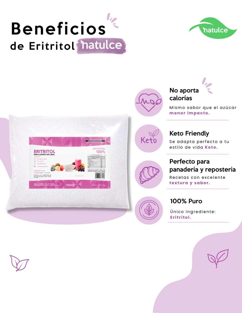 Eritritol Endulzante Natural de 2 kg