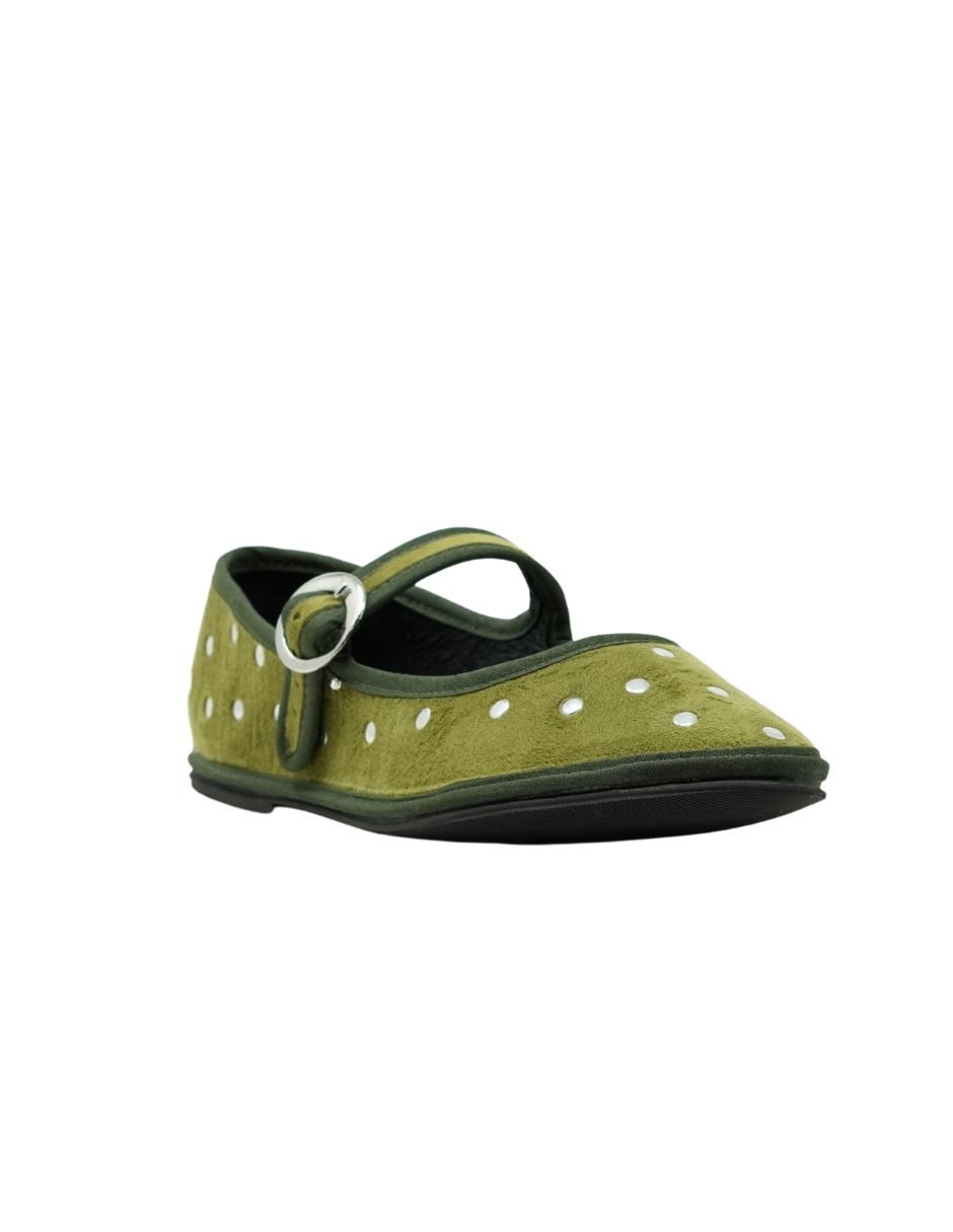 Balerina lunar terciopelo de piel para mujer Balerina lunar terciopelo de piel para mujer