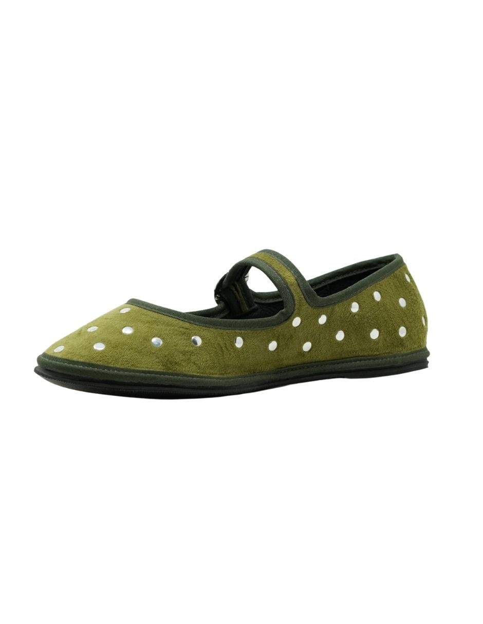 Balerina lunar terciopelo de piel para mujer 2