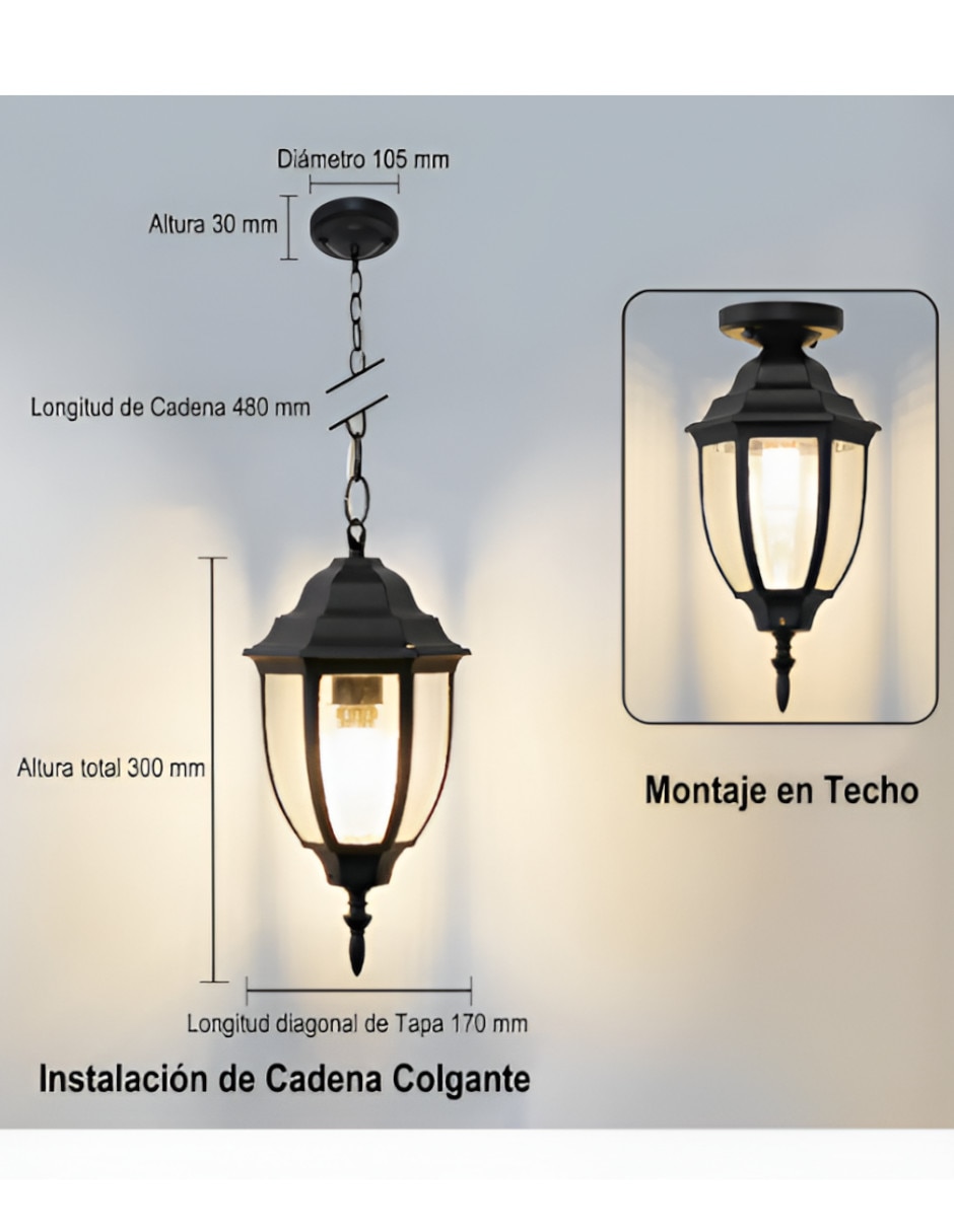 Lampara colgante Xtellar Incandescente