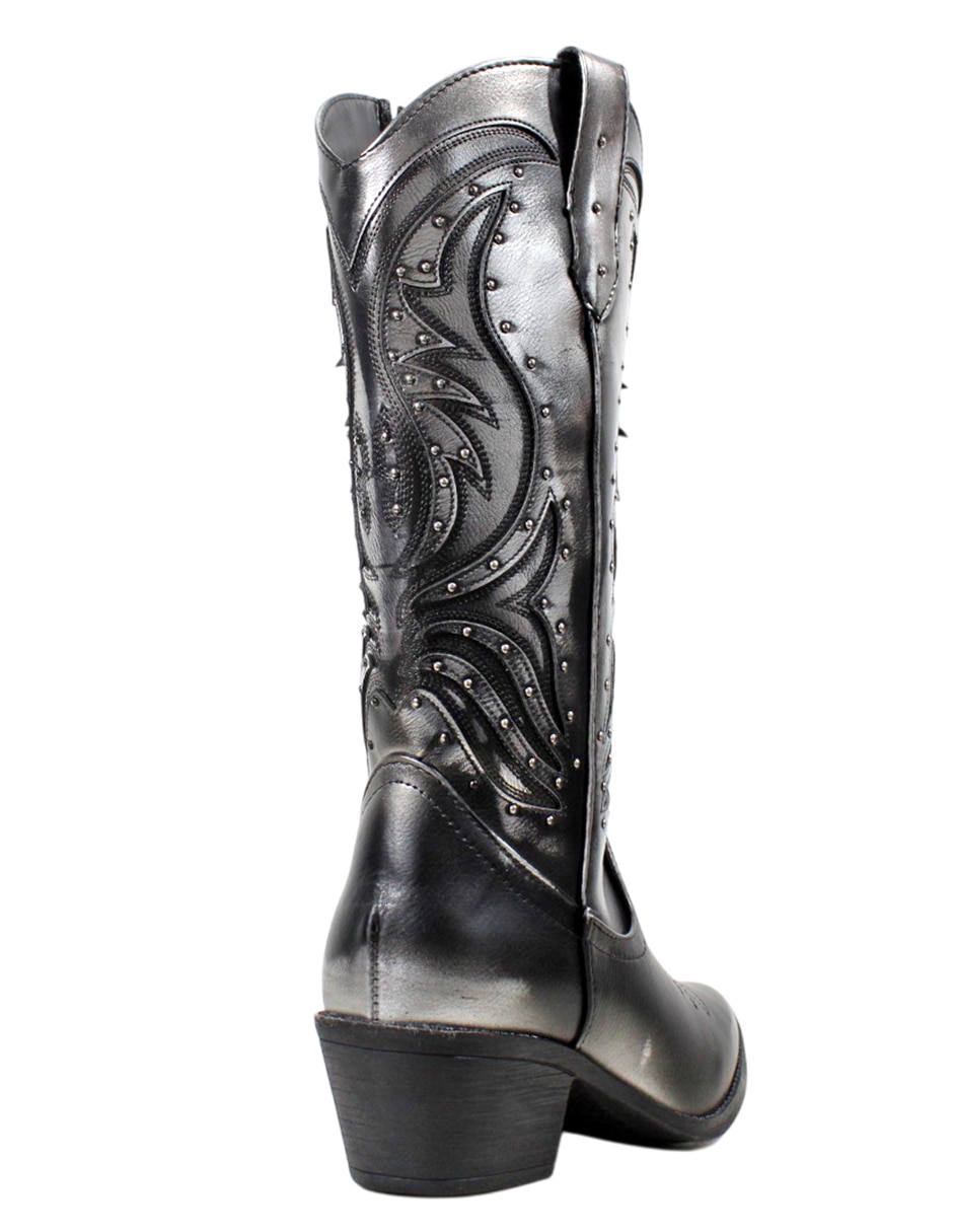 Bota cowboy abajo de la rodilla kuali para mujer 7