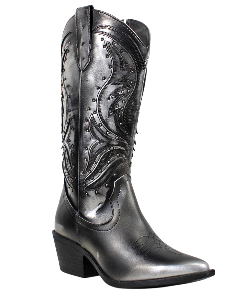 Bota cowboy abajo de la rodilla kuali para mujer 9