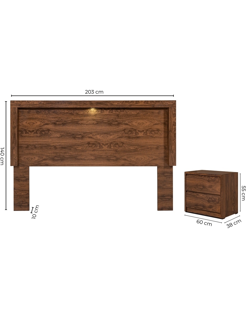 Set cabecera de madera 9