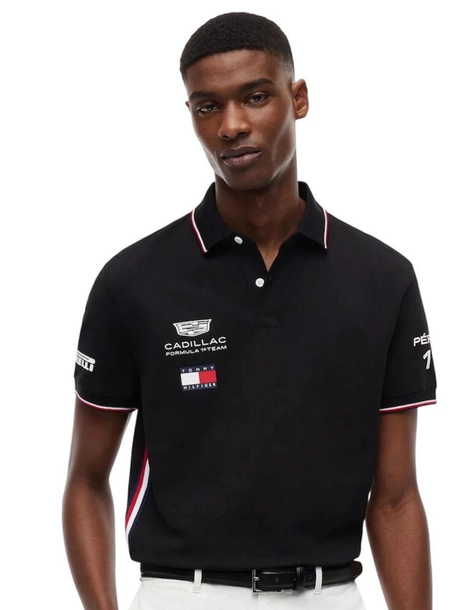 Playera tipo polo para motorsport para unisex 5