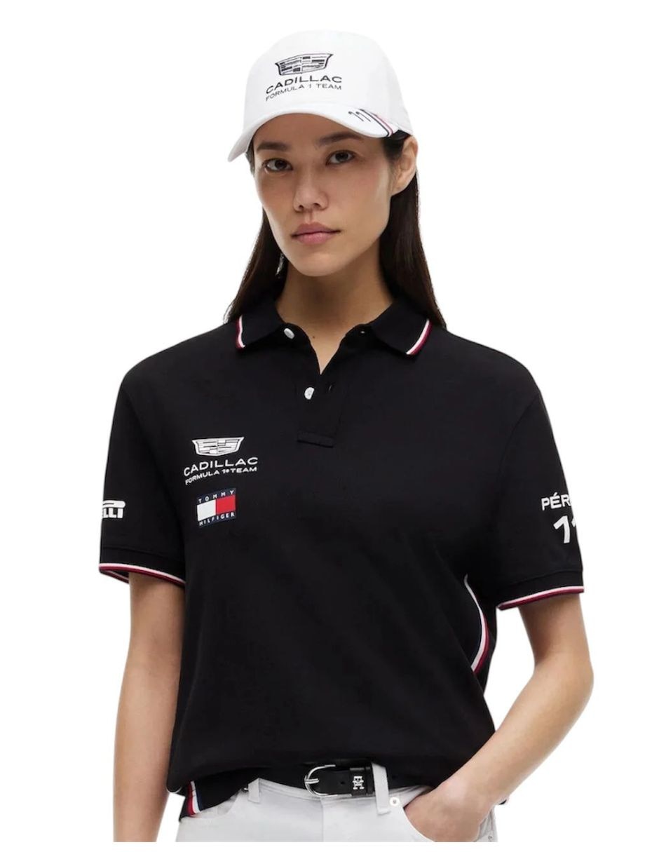 Playera tipo polo para motorsport para unisex 7