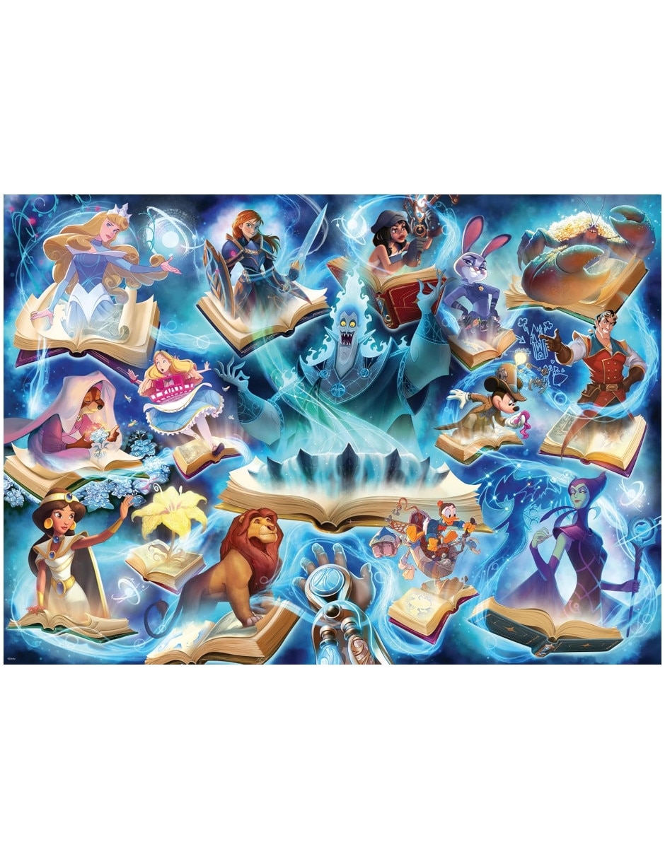 Rompecabezas Lorcana Glimmers of the Realm Sapphire (Zafiro) Ravenburger 1000 piezas 2