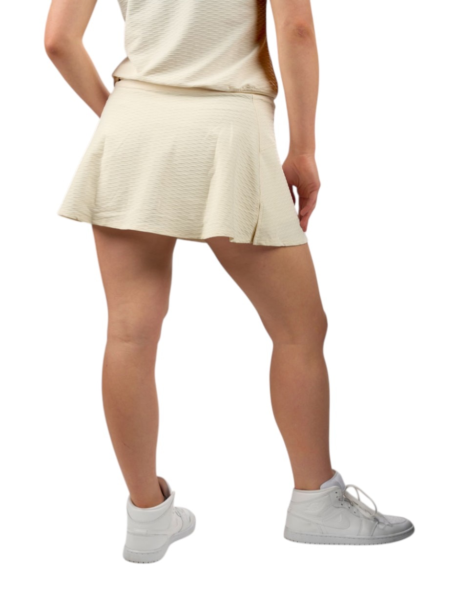 Falda short deportiva black clover para golf mujer