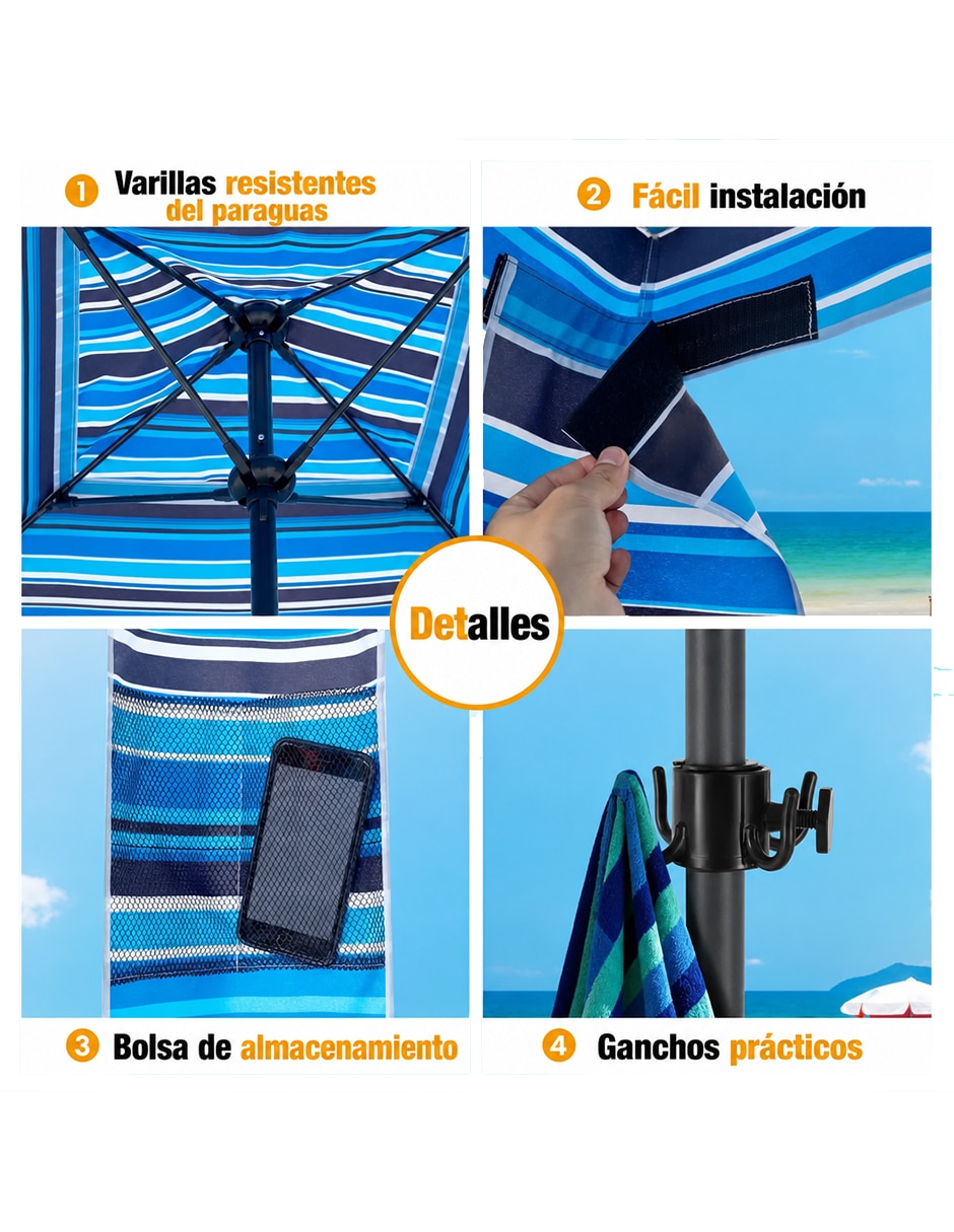 Carpa ancho 183 cm x largo 183 cm 8