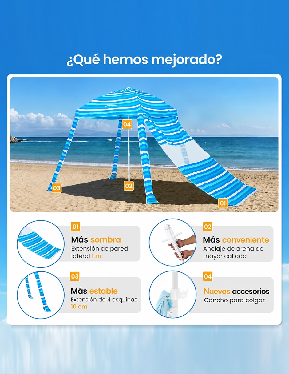 Carpa ancho 1.83 x largo 1.83 4