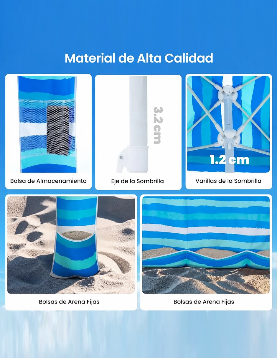 Carpa ancho 1.83 x largo 1.83 7