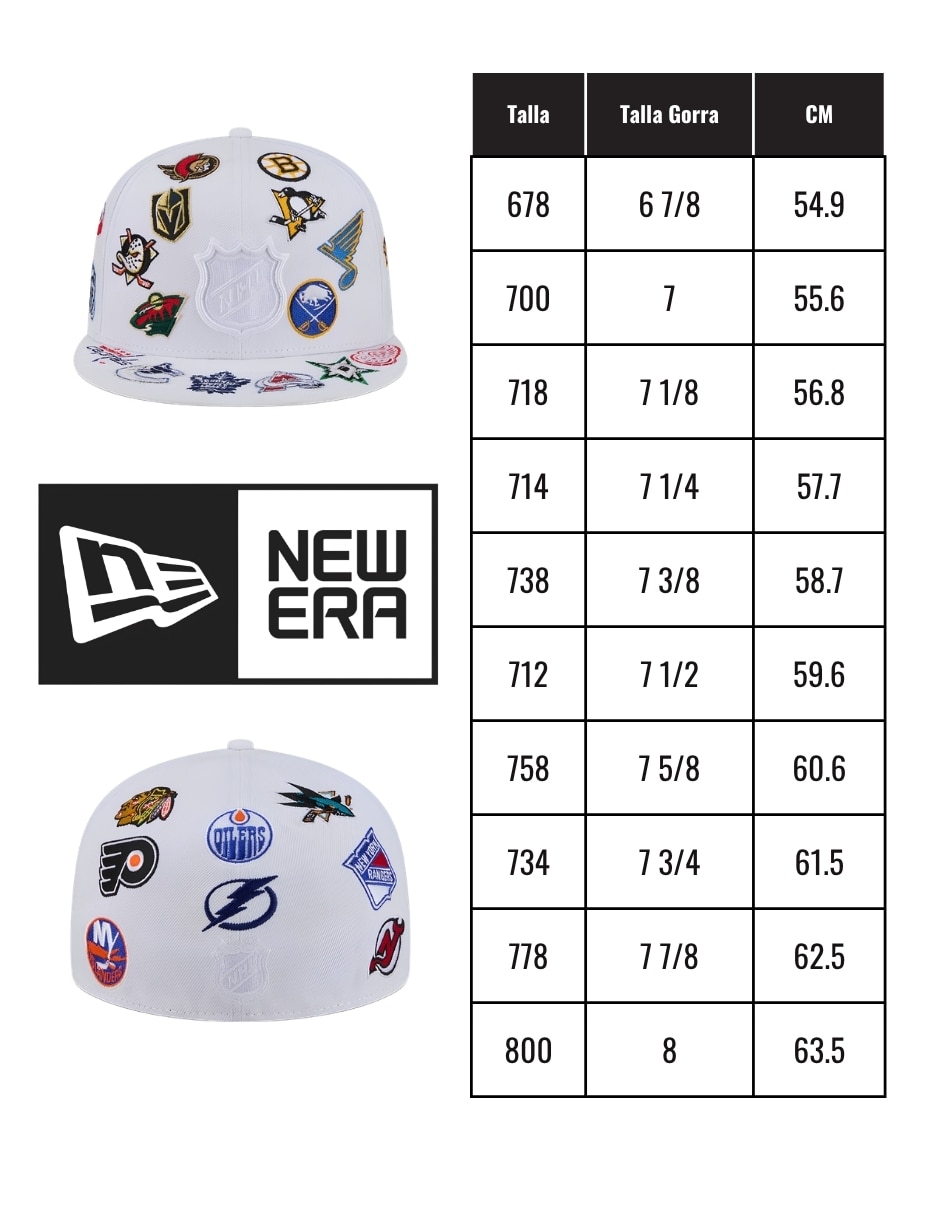 Gorra visera plana cerrada para hockey national hockey league para adulto 4